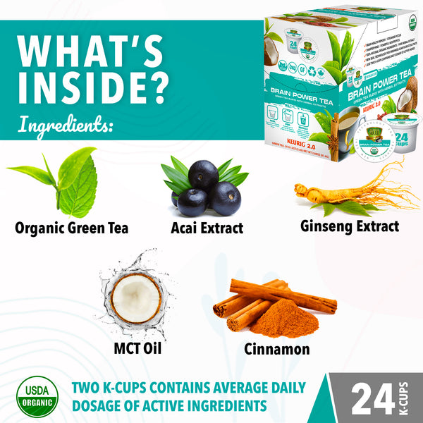 Brain Power Green Tea Pods