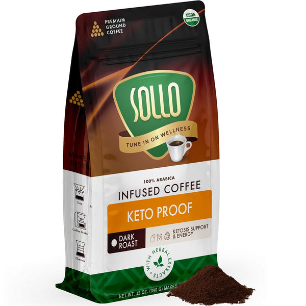 Sollo Keto Proof Ground Coffee, 12 oz