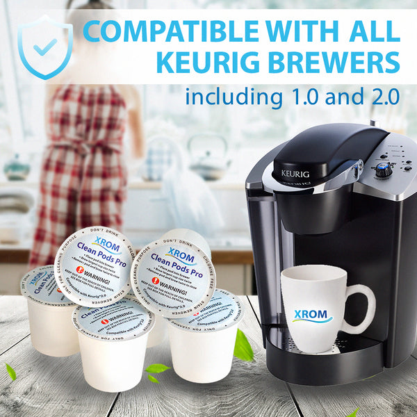 Professional Cleaning Pods Compatible with All Keurig K-Cup 2.0 Brewers, 6 Cup per Pack