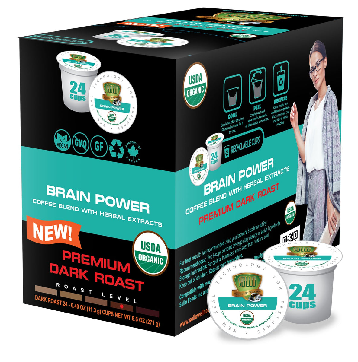 Brain Power Coffee Pods Sollowellness