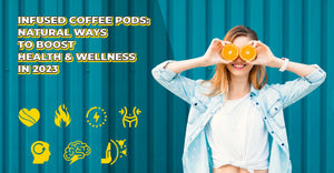 What are the most common herbs used in herbal-infused coffee pods in 2023?