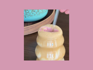 ☕️ Iced Brain Power Cinnamon Latte – the perfect summer pick-me-up! ⁣