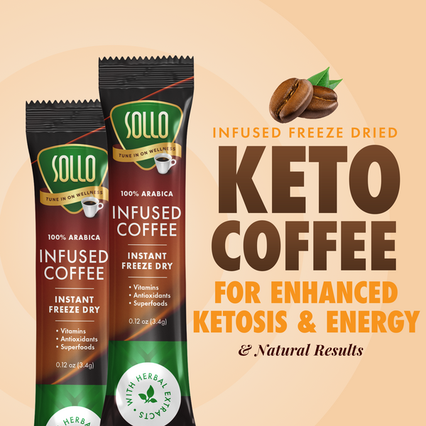 Infused Keto Proof Instant Coffee Sticks, 24 ct