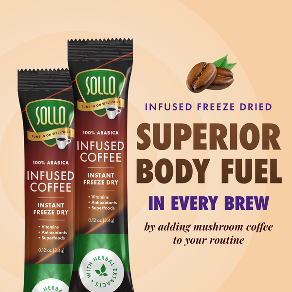 Infused Magic Mushrooms Instant Coffee Sticks, 24 ct