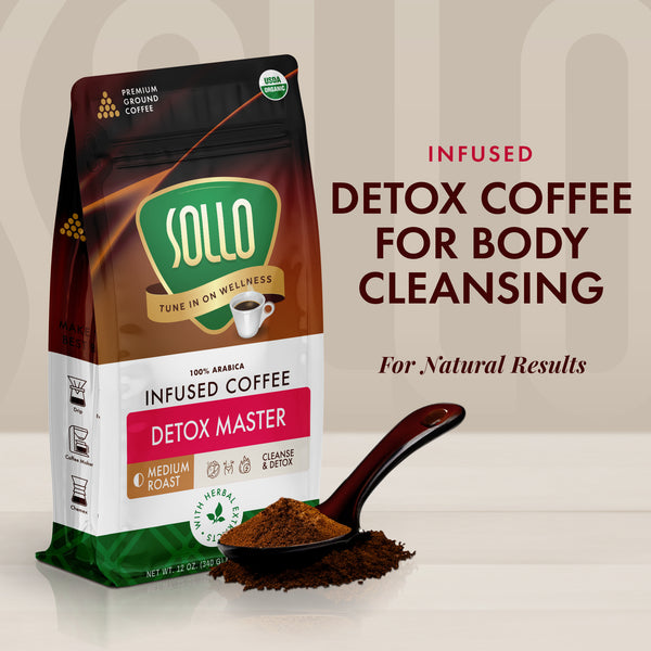 Sollo Detox Ground Coffee, 12 oz