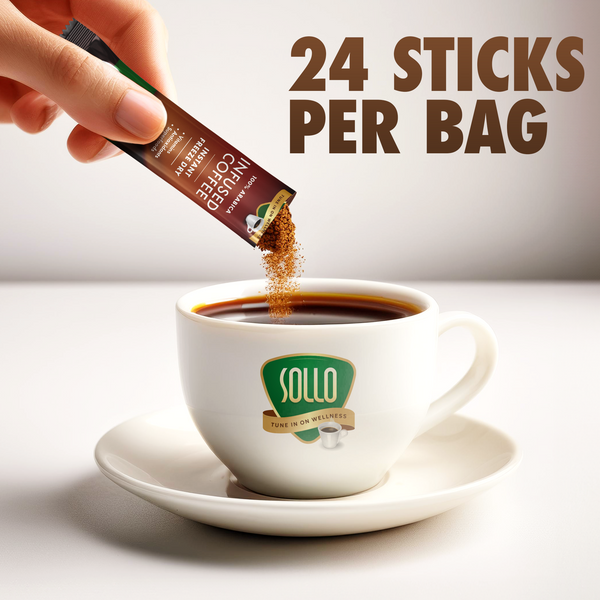 Infused Magic Mushrooms Instant Coffee Sticks, 24 ct