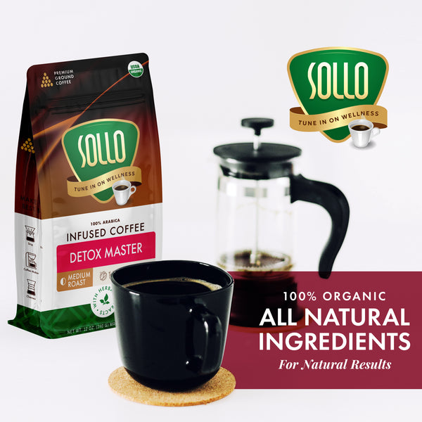 Sollo Detox Ground Coffee, 12 oz