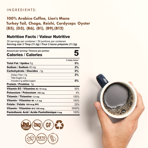 Magic Mushroom Ground Coffee, 12 oz