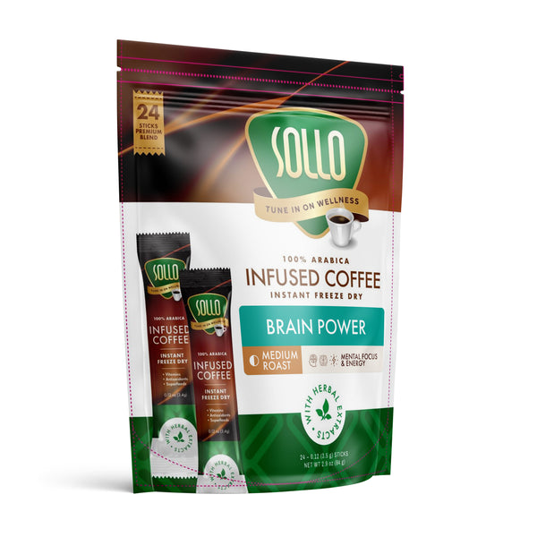 Infused Brain Power Instant Coffee Sticks, 24 ct