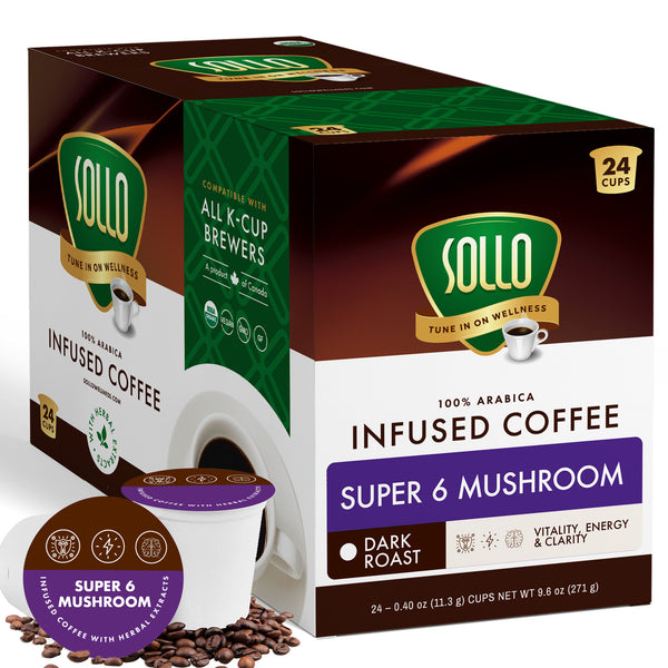 Super 6 Mushroom Keurig Coffee Pods