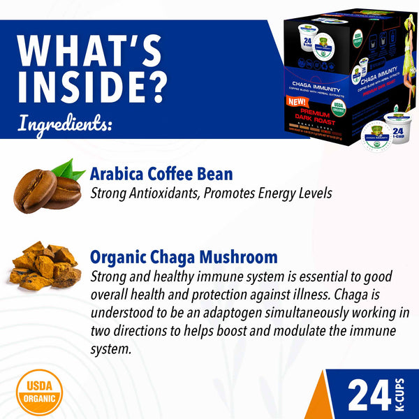 Chaga Mushroom Coffee Pods