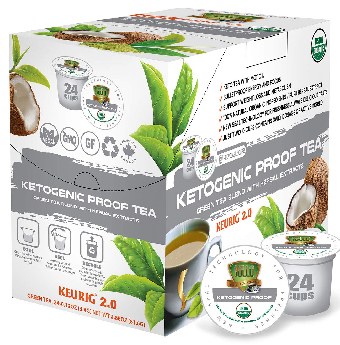 Best Ketogenic Proof Green Tea K Cup Pods for Keurig – Sollowellness