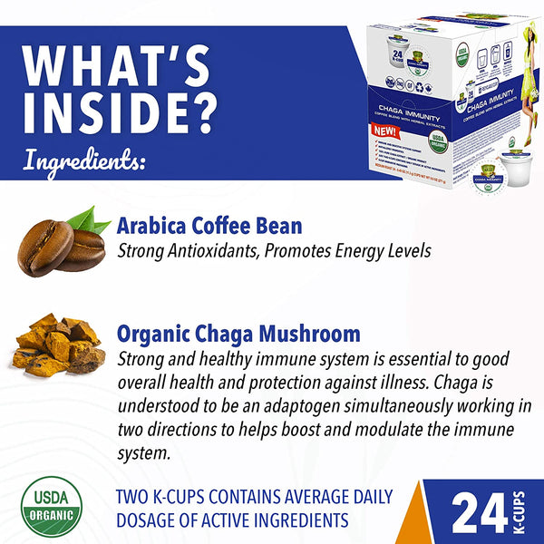 Chaga Mushroom Coffee Pods